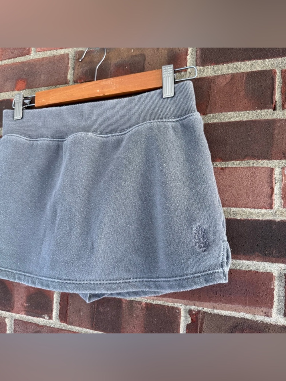 Free People Sweatshirt Skort Gray Mini Skirt Shorts Women’s Small Regular - Picture 3 of 9